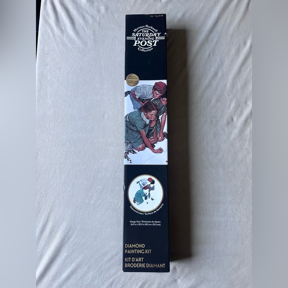 Camelot Dotz® Norman Rockwell Marbles Champion Diamond Painting Kit - Picture 2 of 16